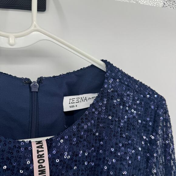 Mac Duggal 42018 Slit Skirt Sequin Dress Womens Sz 8 NWT Glitter Cocktail MOB - Picture 5 of 9